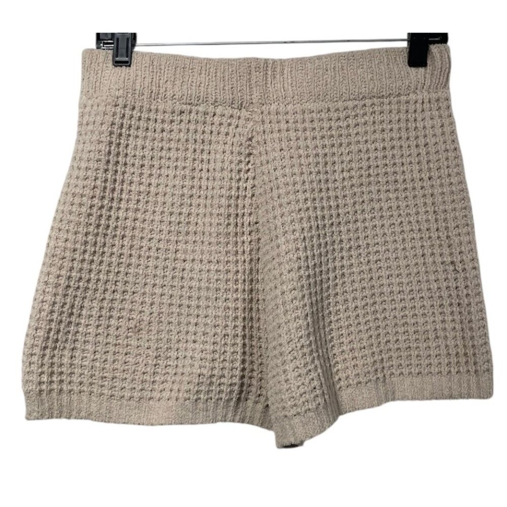 Moon & Madison Womens Knit Shorts Oatmeal Beige Sz XL